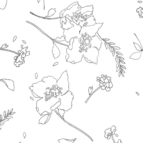 ライン_花③の柄アイコン